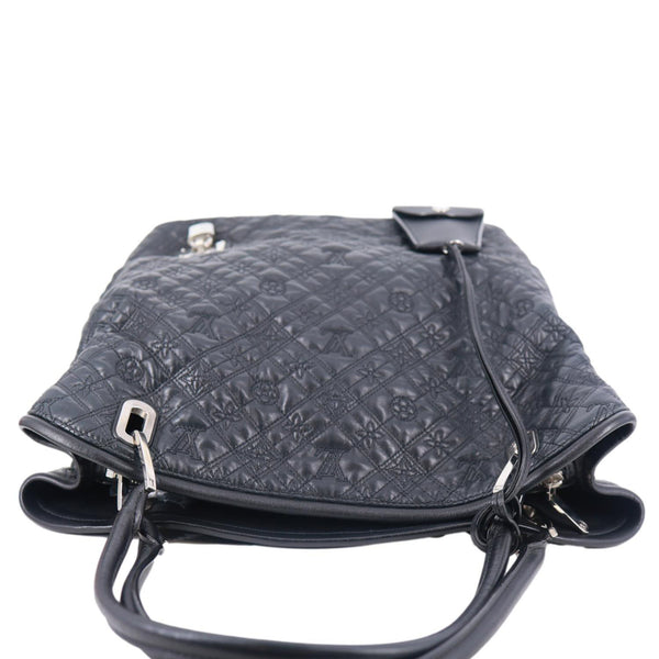 LOUIS VUITTON Lilia GM Monogram Antheia Leather Shoulder Bag Black
