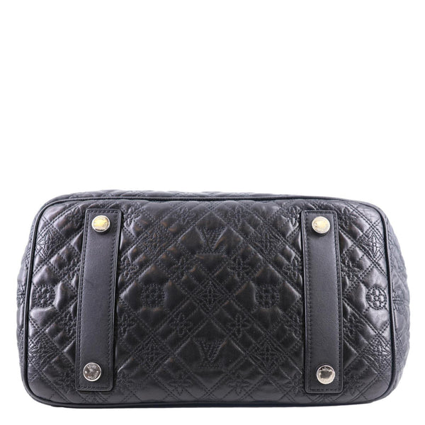 LOUIS VUITTON Lilia GM Monogram Antheia Leather Shoulder Bag Black