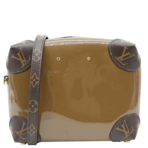 LOUIS VUITTON Venice Monogram Vernis Leather Shoulder Bag Bronze