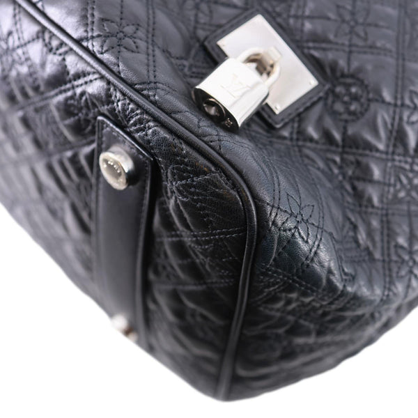 LOUIS VUITTON Lilia GM Monogram Antheia Leather Shoulder Bag Black