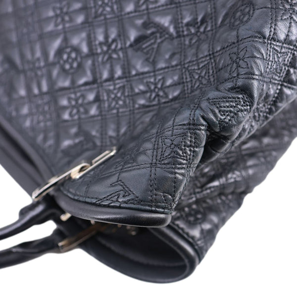 LOUIS VUITTON Lilia GM Monogram Antheia Leather Shoulder Bag Black