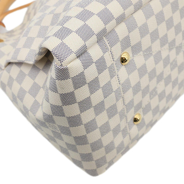 LOUIS VUITTON Artsy MM Damier Azur Hobo Bag White