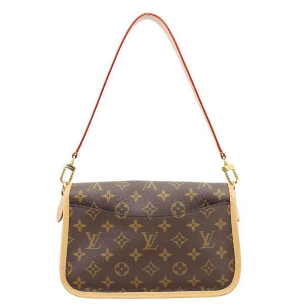 LOUIS VUITTON Diane Monogram Canvas Crossbody Bag Brown