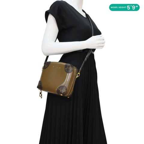 LOUIS VUITTON Venice Monogram Vernis Leather Shoulder Bag Bronze