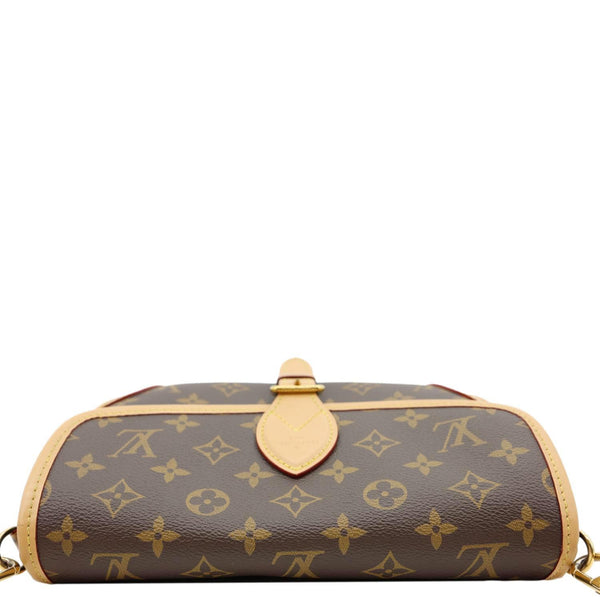 LOUIS VUITTON Diane Monogram Canvas Crossbody Bag Brown