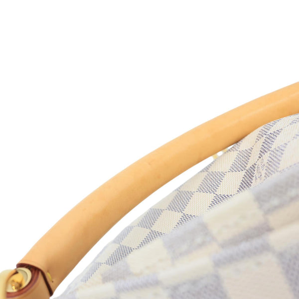 LOUIS VUITTON Artsy MM Damier Azur Hobo Bag White