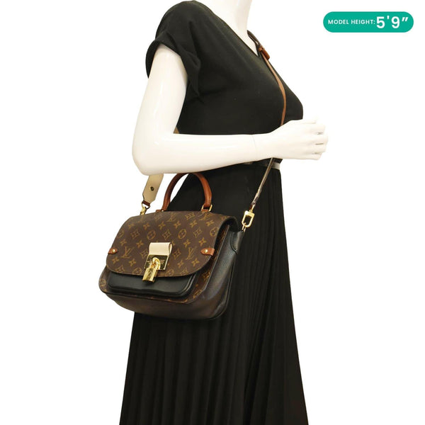 LOUIS VUITTON Vaugirard Monogram Canvas Shoulder Bag Brown