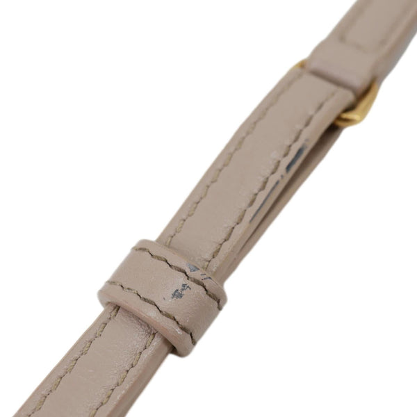 YVES SAINT LAURENT Loulou Toy Calfskin Quilted Leather Crossbody Bag Beige