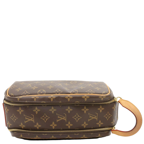 LOUIS VUITTON Dopp Kit Monogram Canvas Toiletry Pouch Brown