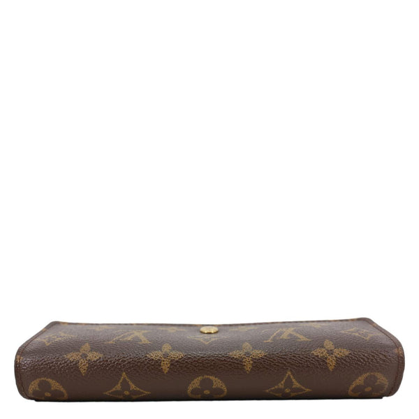 LOUIS VUITTON Sarah Monogram Canvas Wallet Brown