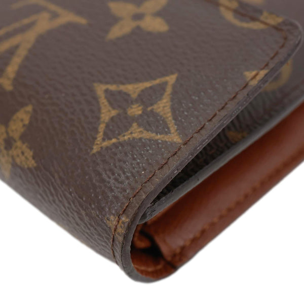 LOUIS VUITTON Sarah Monogram Canvas Wallet Brown