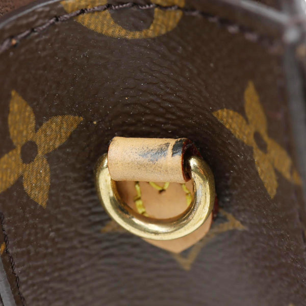 LOUIS VUITTON Lily Monogram Canvas Wallet On Chain Brown