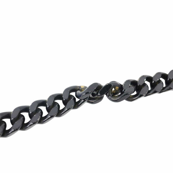 YVES SAINT LAURENT Round Chevron Leather Camera Crossbody Bag Black