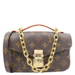 LOUIS VUITTON Metis East West Pochette Monogram Canvas Crossbody Bag Brown