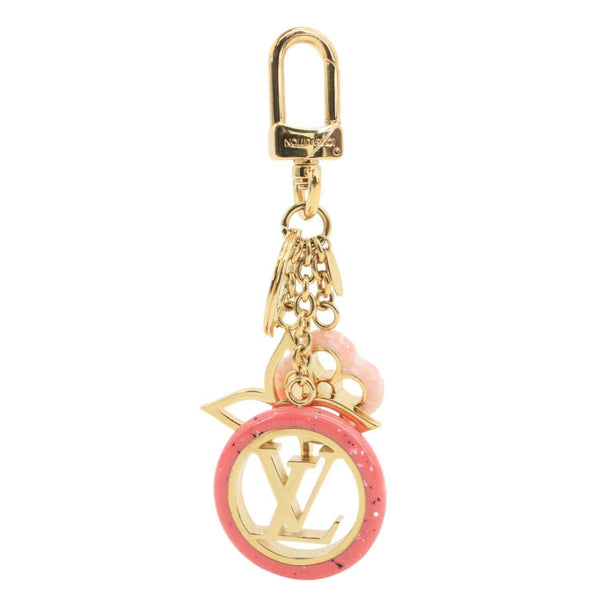 LOUIS VUITTON Colorline Brass Bag Charm Keychain Gold