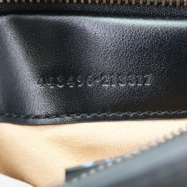 GUCCI GG Marmont Medium Matelasse Leather Shoulder Bag Black 443496