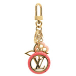 LOUIS VUITTON Colorline Brass Bag Charm Keychain Gold
