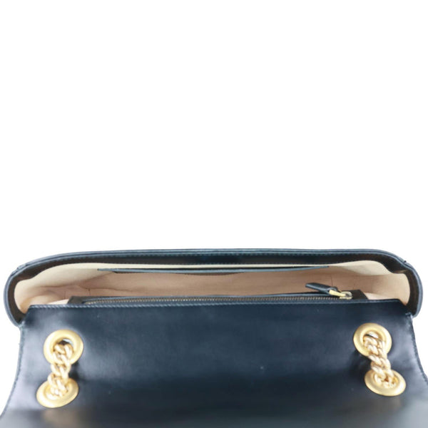 GUCCI GG Marmont Medium Matelasse Leather Shoulder Bag Black 443496