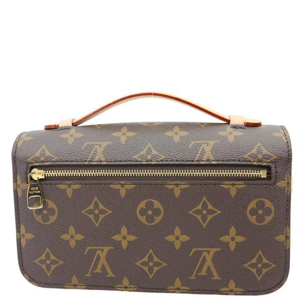 LOUIS VUITTON Metis East West Pochette Monogram Canvas Crossbody Bag Brown