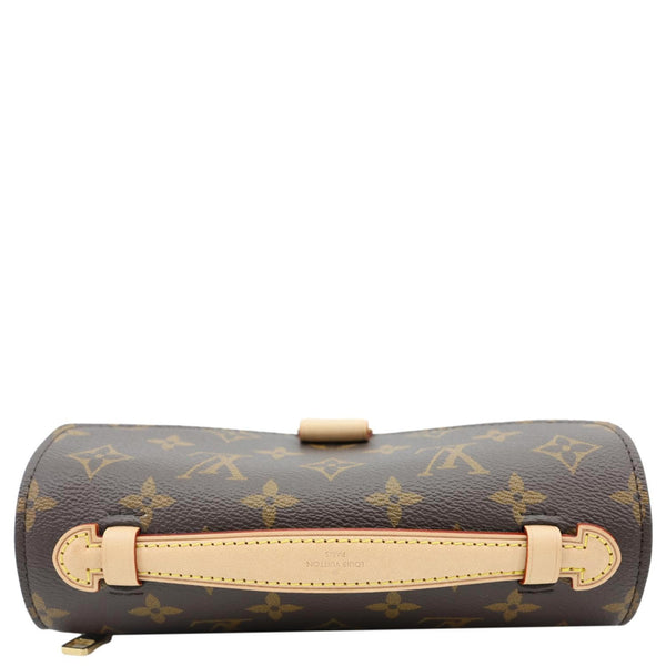 LOUIS VUITTON Metis East West Pochette Monogram Canvas Crossbody Bag Brown
