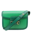 GUCCI Horsebit 1955 Small Leather Shoulder Bag Green 602204
