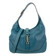 GUCCI Jackie Medium Leather Hobo Bag Teal 277520