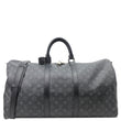 LOUIS VUITTON Keepall 55 Bandouliere Monogram Eclipse Travel Bag Black
