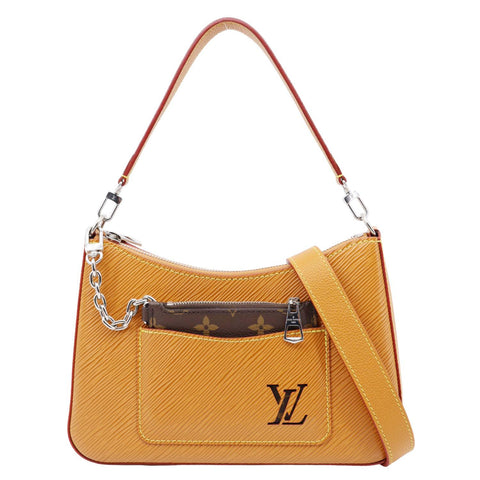 LOUIS VUITTON Marelle Epi Leather Shoulder Bag Gold