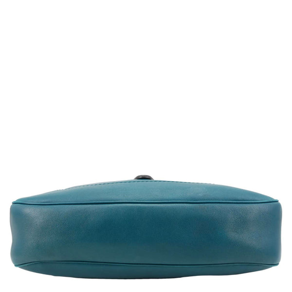 GUCCI Jackie Medium Leather Hobo Bag Teal 277520