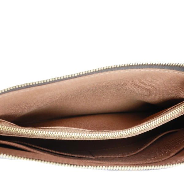LOUIS VUITTON Pochette Accessoires Monogram Canvas Pouch Brown