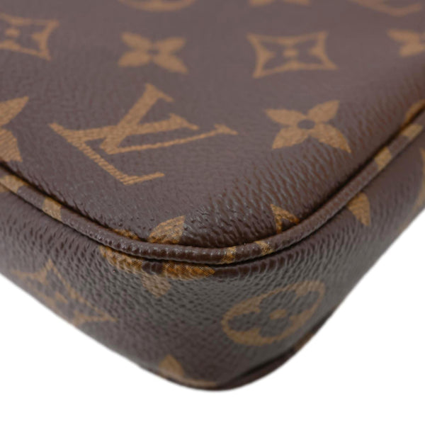 LOUIS VUITTON Pochette Accessoires Monogram Canvas Pouch Brown