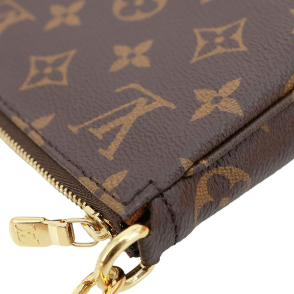 LOUIS VUITTON Pochette Accessoires Monogram Canvas Pouch Brown