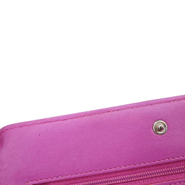 CHANEL Coco Boy Quilted Calfskin Leather Wallet On Chain Crossbody Bag Purple