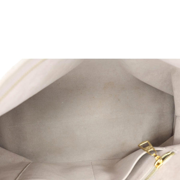 LOUIS VUITTON Carryall MM Empreinte Leather Shoulder Bag Beige