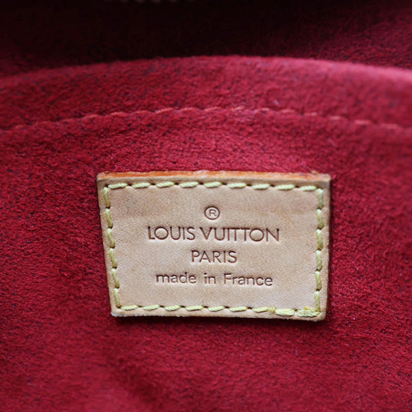 LOUIS VUITTON Croissant PM Monogram Canvas Shoulder Bag Brown