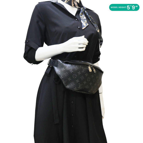 LOUIS VUITTON Discovery PM Monogram Eclipse Canvas Bumbag Black