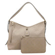 LOUIS VUITTON Carryall MM Empreinte Leather Shoulder Bag Beige