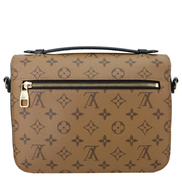 LOUIS VUITTON Metis Pochette Reverse Monogram Canvas Crossbody Bag Brown
