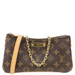 LOUIS VUITTON Liv Pochette Monogram Canvas Shoulder Bag Brown