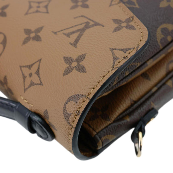LOUIS VUITTON Metis Pochette Reverse Monogram Canvas Crossbody Bag Brown