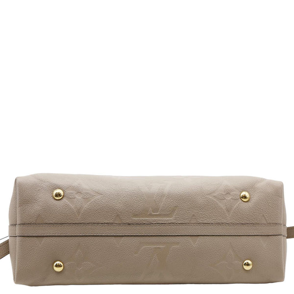 LOUIS VUITTON Carryall MM Empreinte Leather Shoulder Bag Beige