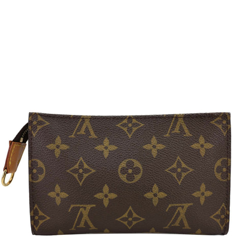 LOUIS VUITTON Monogram Canvas Accessory Pouch Brown
