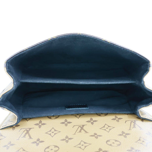 LOUIS VUITTON Metis Pochette Reverse Monogram Canvas Crossbody Bag Brown