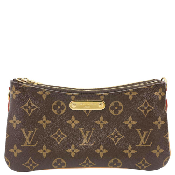 LOUIS VUITTON Liv Pochette Monogram Canvas Shoulder Bag Brown
