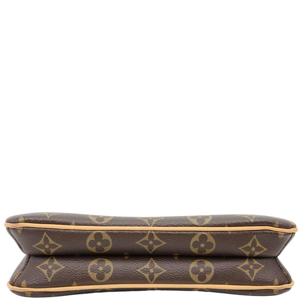 LOUIS VUITTON Liv Pochette Monogram Canvas Shoulder Bag Brown
