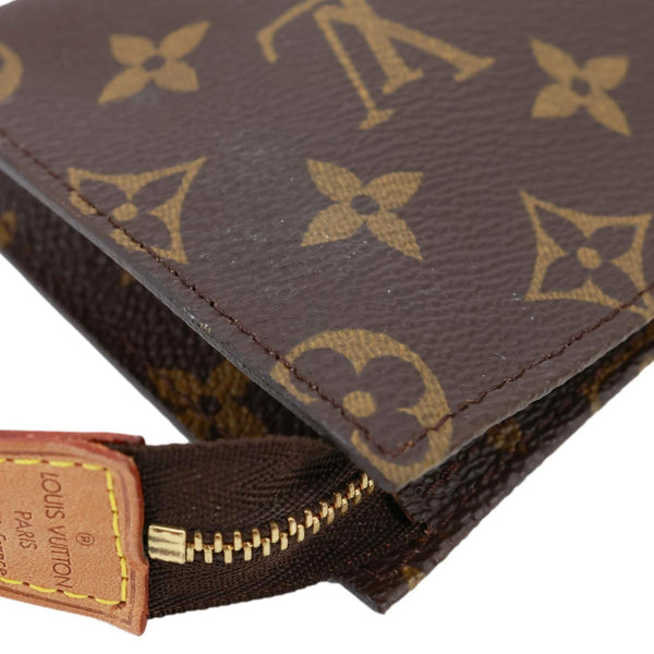 LOUIS VUITTON Monogram Canvas Accessory Pouch Brown
