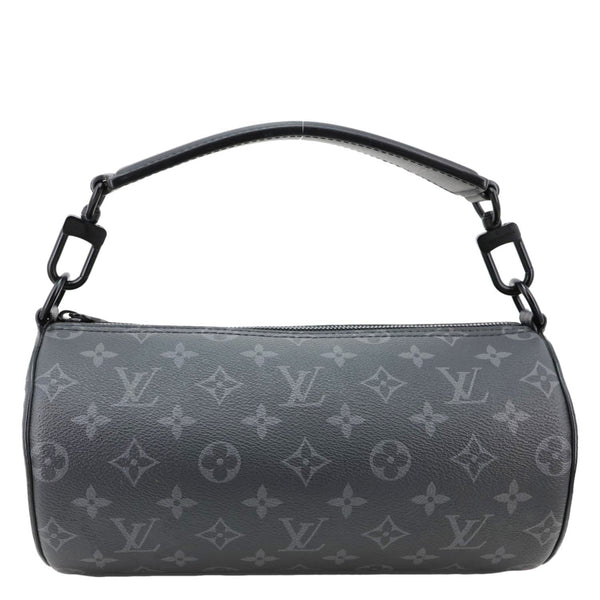 LOUIS VUITTON Polochon PM Soft Monogram Eclipse Canvas Crossbody Bag Black