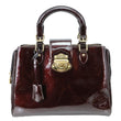 LOUIS VUITTON Melrose Avenue Monogram Vernis Leather Satchel Bag Amarante