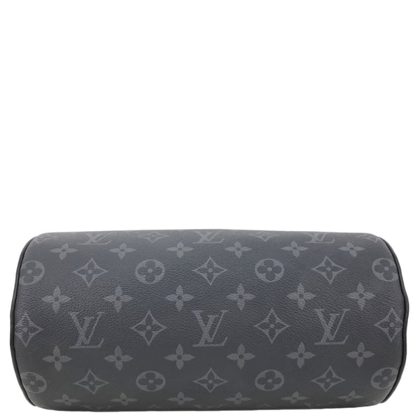 LOUIS VUITTON Polochon PM Soft Monogram Eclipse Canvas Crossbody Bag Black