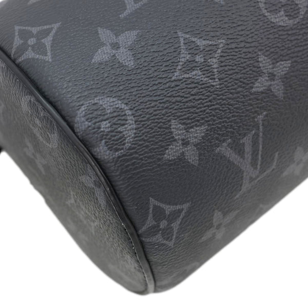 LOUIS VUITTON Polochon PM Soft Monogram Eclipse Canvas Crossbody Bag Black